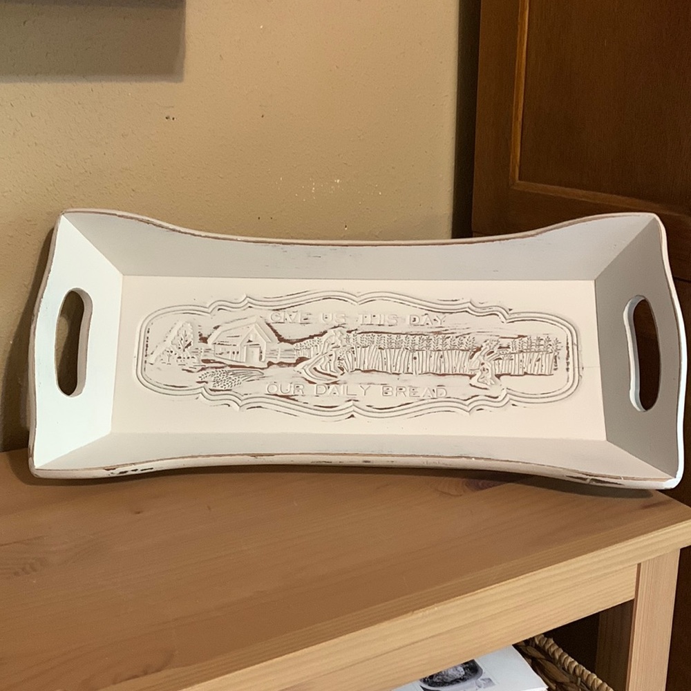 Wood Handled Tray